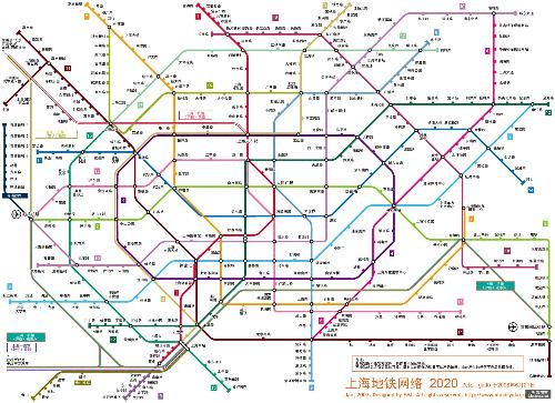 上海地铁2号线最新路线图，爱的轨迹上的小确幸之旅