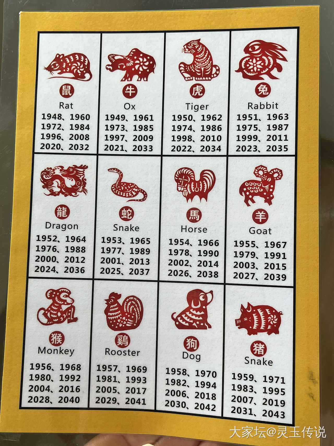 最新版2023十二生肖表,趣味生肖故事集锦