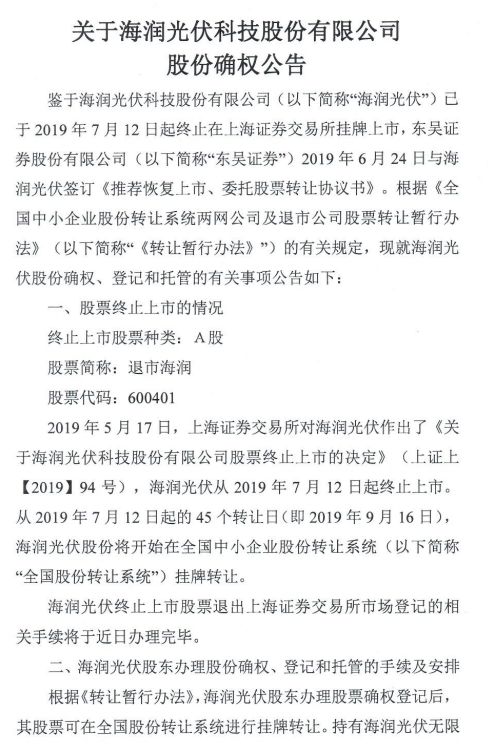 海润光伏最新公告及其解读，洞悉企业动态与未来展望